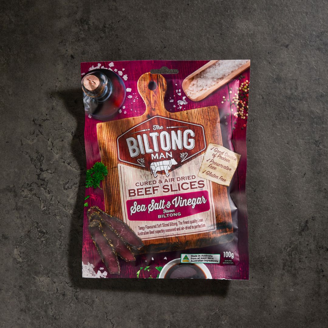 Sea Salt & Vinegar Biltong 100g
