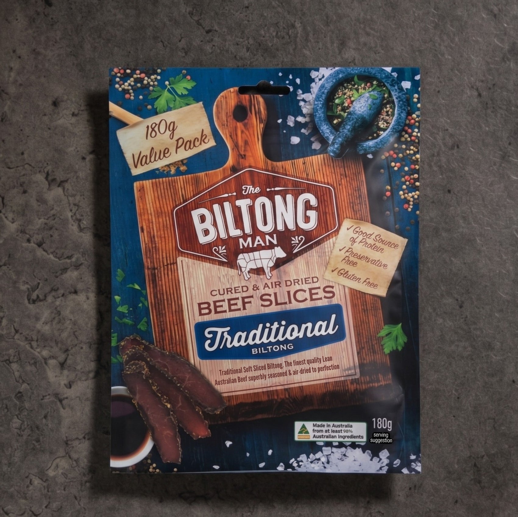 Traditional Biltong Value Pack 180g